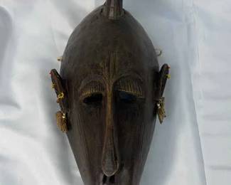 Wood Carved African Marka Mask