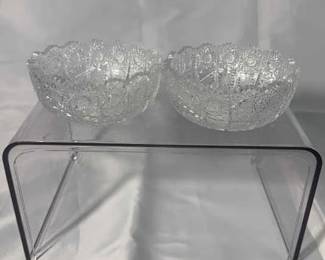 Set Of 2 Bohemia Crystal Candy Dish 
