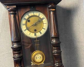 Vintage German Hanging Wall Clock 