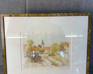 Etching By German Artist Paul Geissler