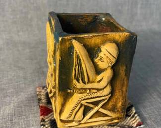 Ceramic Sumerian Art Vase Decoration