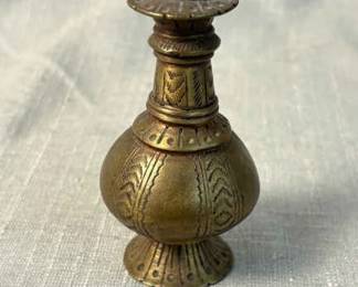 Antique Handcarved Mughal Brass Vase
