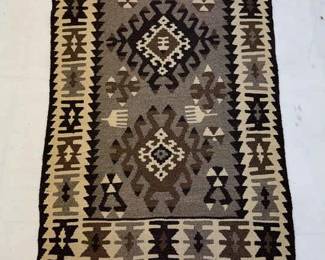 Turkish Kilim Wool Rug Handwoven