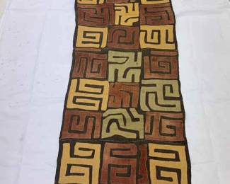 Raffia Textile Kuba Cloth From Democratic Republic Of Congo 