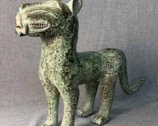 Benin Bronze Leopard, A Significant Artifact From The Kingdom Of Benin Nigeria