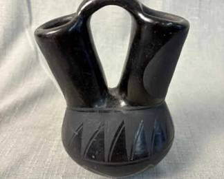 Vintage Santo Domingo Pueblo Wedding Vase