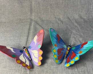 Hand Painted Butterfly Wall Art