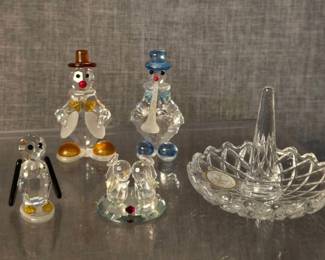 Small Swarovski Figurines Crystal Ring Holder.