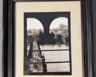 Photograph Of The Charles Bridge In Prague, Czech Republic 