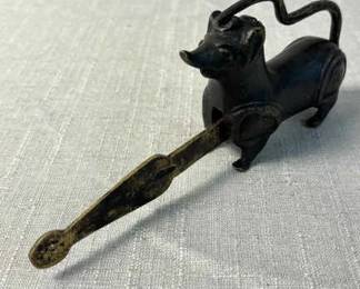 Old Vintage Lion Brass Padlock Trick Or Puzzle Lock 