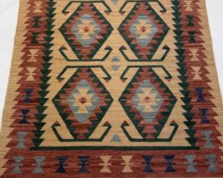 Multicolor Turkish Kilim Rug 