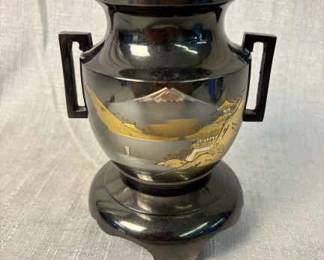 Vintage Japanese Bronze Ikebana Vases