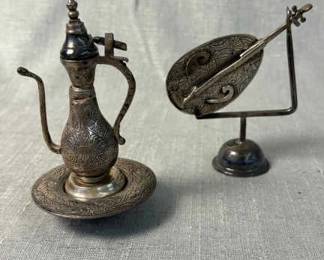 Miniature Silver Brass Sculptures 