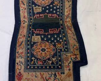 Antique Tibetan Saddle Rug