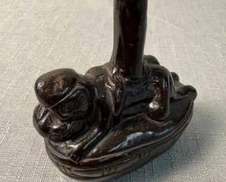 Erotic Chimu PreColumbian Urn Terracotta Black