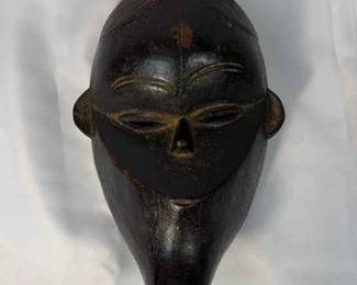 African Wood Carved Yaure Anoman Lomane Mask