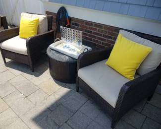 Woven all-weather wicker patio furniture