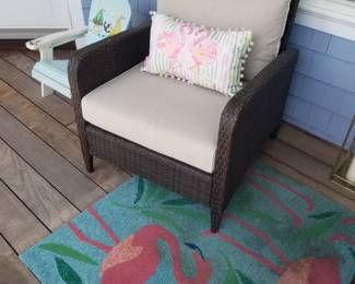 Woven all-weather wicker patio furniture