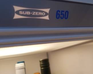 Sub-Zero 650 36" refrigerator mfg. May 2008