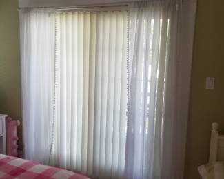 Vertical blinds; sheers