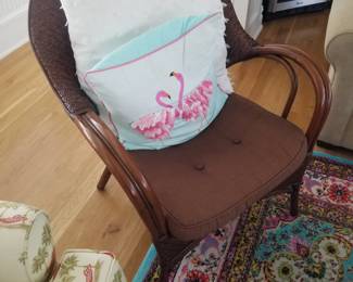 Wicker & rattan accent chair