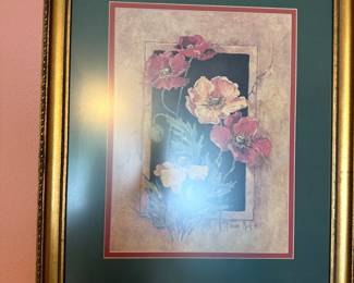 Framed Floral Art