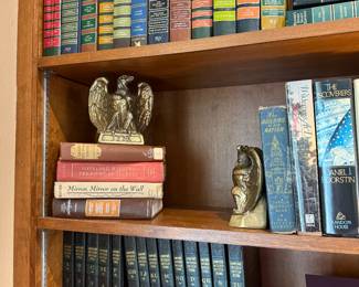Brass Eagle Bookends