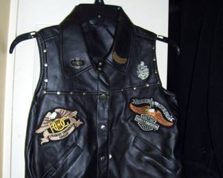 LEATHER VEST , KIDS OR VERY LIL ADULT
