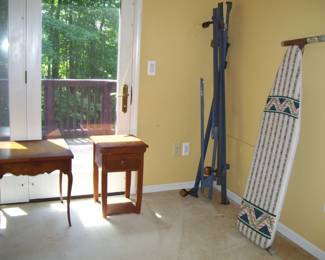 VTG. TABLES - QUEEN BED FRAME - IRONING BOARD