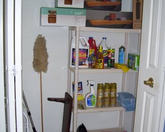 NEW SHELFS - CLEANING STUFF - ETC