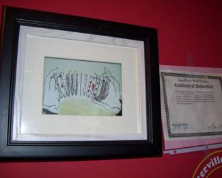 SIGNED "CARD SHARK " WITH  CERTIFICATE BY JEAN-PIERRE WEILL