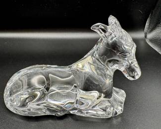 waterford crystal donkey from nativity collection 