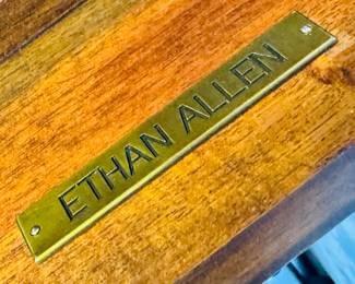 Ethan Allen classic revival marquetry style coffee table 