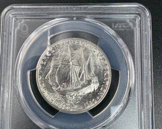 pcgs graded us silver half dollar commemorative 