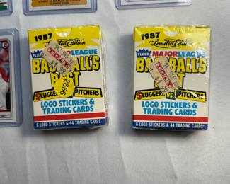 COLLECTION OF MICHAEL JORDAN, SHOHEI OHTANI, PATRICK MAHOMES, PETE ROSE AND MORE SPORTS CARDS. AND UNOPENED 1987 BASEBALL CARD PACKS
