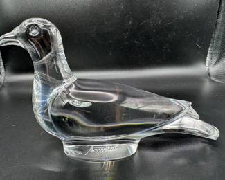 Baccarat crystal dove 