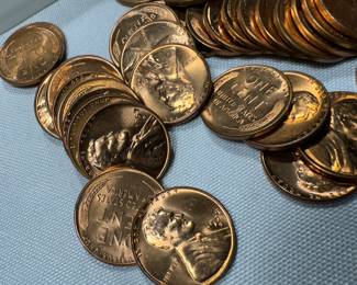 uncirculated US wheat cents