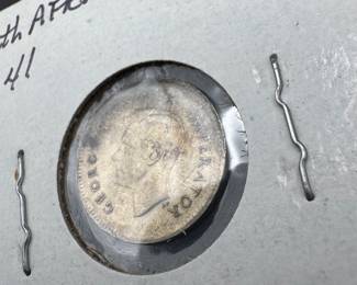 silver south african 3 pence 