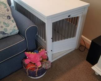 Dog crate end table