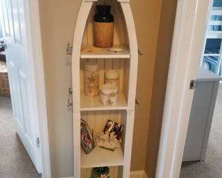 Nautical bookcase & decor