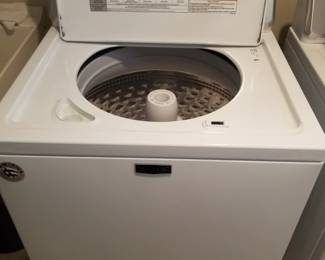 Maytag washing machine with stainless steel drum