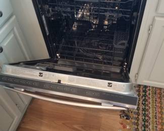 JennAir dishwasher with stainless steel interior