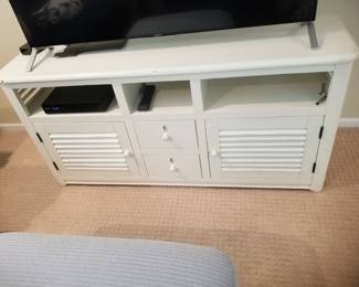White entertainment console