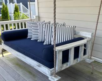 Porch swing - made in Charleston, NC by Vintage Porch Swings, this is the Noah model