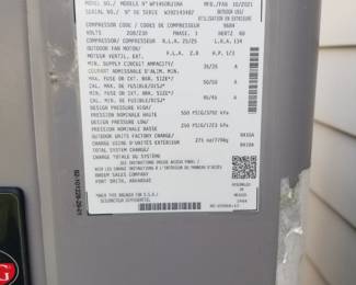 RHEEM HVAC mfg. October 2021