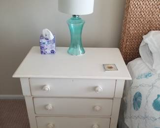 Stanley Furniture nightstand - two available. Table lamp - two available