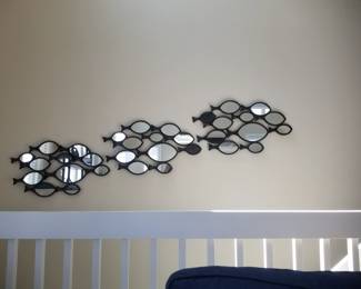 Three schools of fish mirrors
