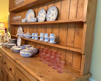 French Country China Hutch
