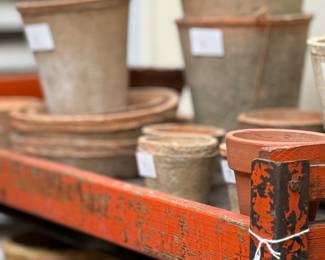 Hand thrown pots and decorative containers