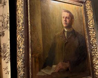 Oil on canvas framed portraits